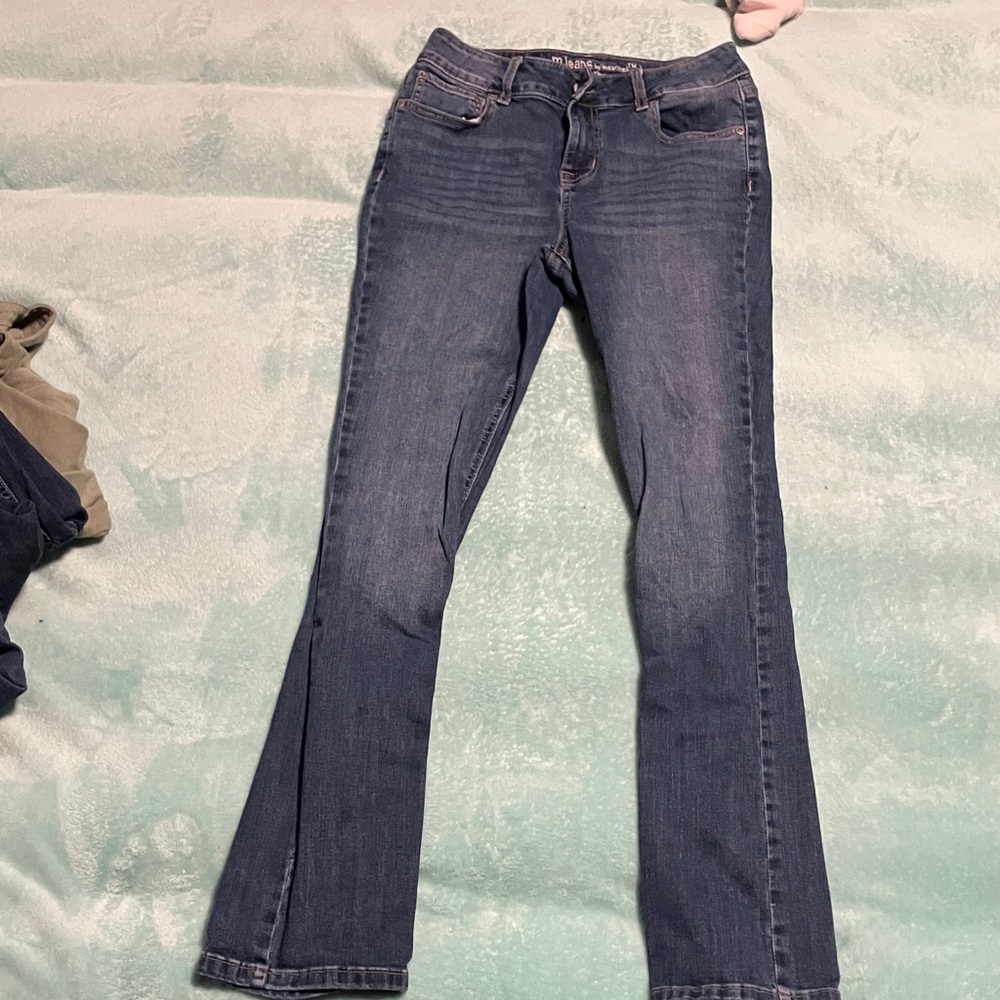 Maurices Dark Blue Flare Jeans